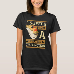 Camiseta Eu Sofro De Um Dragão Carbuçado De Disfunção Répti