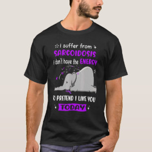 Camiseta Eu Sofro De Um Elefante De Consciência Da Sarcoido