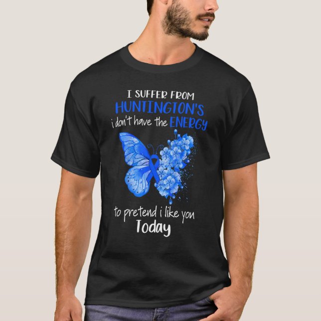 Camiseta Eu sofro de uma borboleta de consciência de Huntin (Frente)