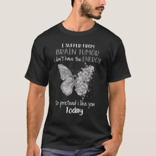 Camiseta Eu Sofro De Uma Borboleta Rosa De Consciência Do T
