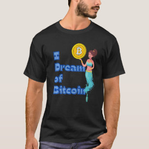 Camiseta Eu Sonho Com O Gênio De Criptomoeda Óptica Bítmica