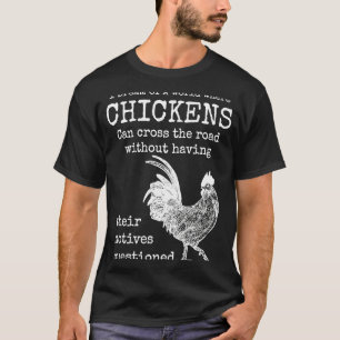 Camiseta Eu Sonho Com Um Mundo Onde Galinhas Ditados Divert