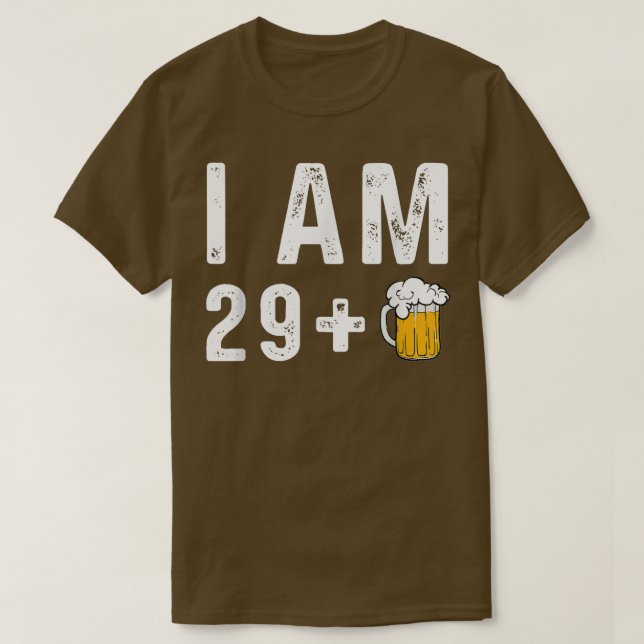 Camiseta Eu sou 29 + 1 Cerveja Artesanal Microcervejaria Lú (Frente do Design)
