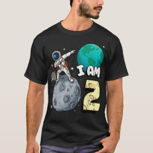 Camiseta Eu sou 2 astronauta espacial Kid Moon Walker segun