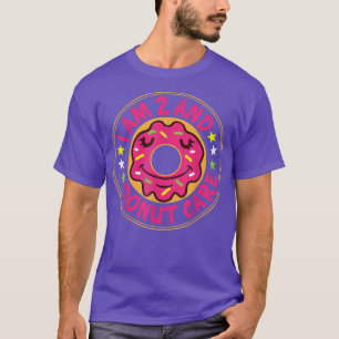 Camiseta Eu Sou 2 E Rosquinha Care Feliz segundo aniversári