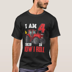 Camiseta Eu Sou 4 É assim que eu faço o quarto aniversário