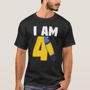 Camiseta Eu sou 4 surfboard 4º aniversário