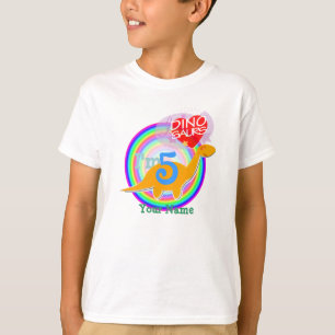 Camiseta Eu sou 5 - 5o t-shirt de Dino da celebração do