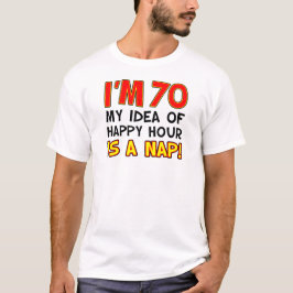 Camiseta Eu sou 70 happys hour sou sesta