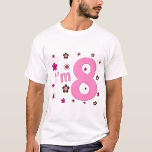Camiseta Eu sou 8 flores do rosa e do Brown