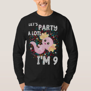 Camiseta Eu sou 9 Axolotl 9º aniversário, Festa de Vamos de