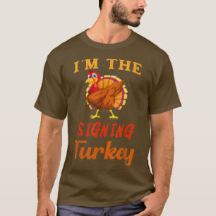 Camiseta Eu sou a assinatura do jogo de Ação de Graças Engr
