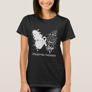 Camiseta Eu Sou A Borboleta Da Consciência Da Osteoporose