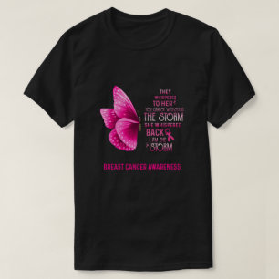 Camiseta Eu Sou A Borboleta Da Consciência Do Cancer De Te