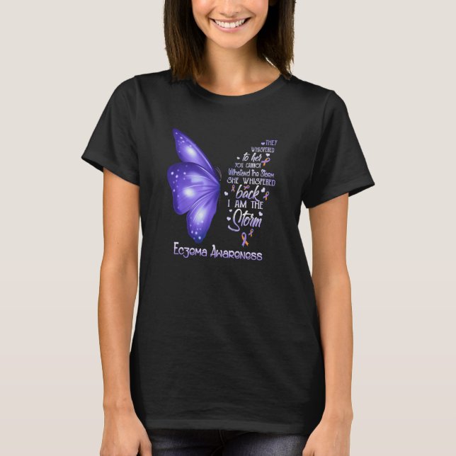 Camiseta Eu Sou A Borboleta Da Consciência Eczema (Frente)
