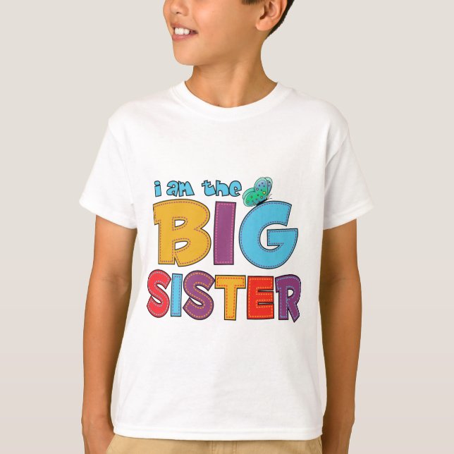 Camiseta Eu sou a borboleta da Irmã Grande (Frente)