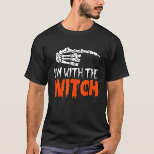 Camiseta Eu Sou A Bruxa De Mão Do Esqueleto Da Bruxa De Hal