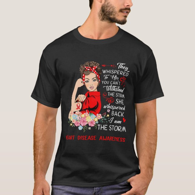 Camiseta Eu Sou A Consciência Da Doença Cardíaca De Tempest (Frente)