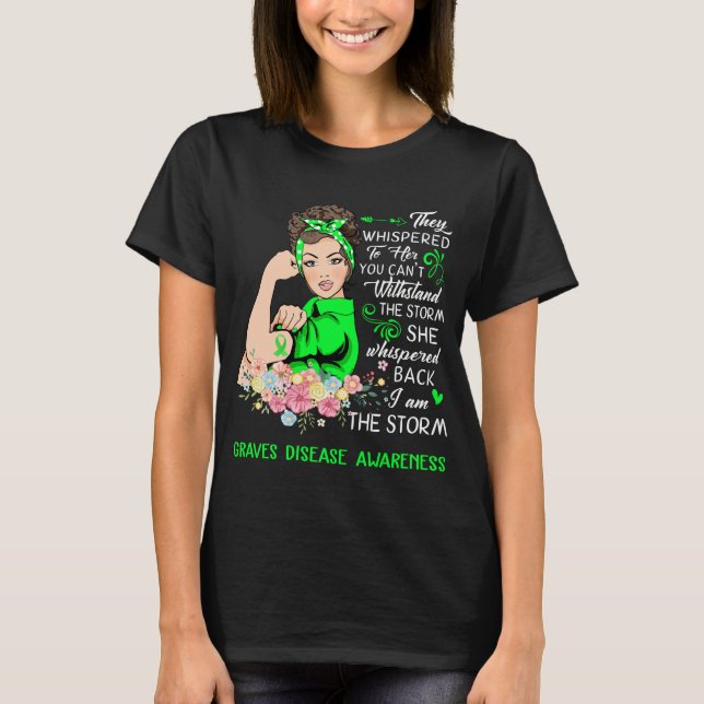 Camiseta Eu Sou A Consciência Da Doença Dos Graves De Tempe (Frente)