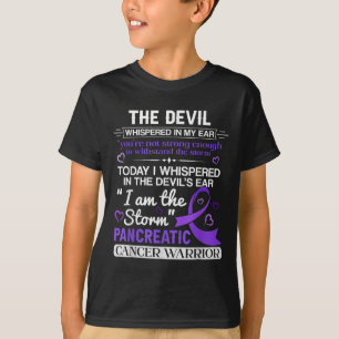 Camiseta Eu Sou A Consciência Do Câncer de pâncreas De Temp