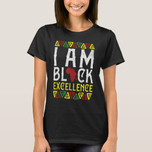Camiseta Eu sou a excelência negra africana negra americana