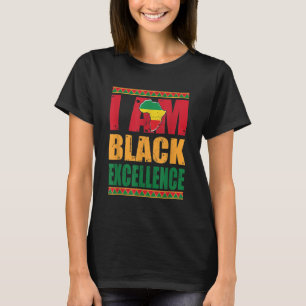 Camiseta Eu sou a excelência negra História negra mês afric