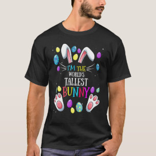 Camiseta Eu sou a família coelhinha mais alta do mundo no l