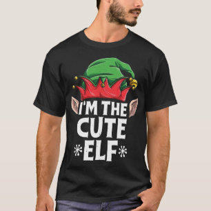 Camiseta Eu sou a família de Natal do Elfo Bonita a combina