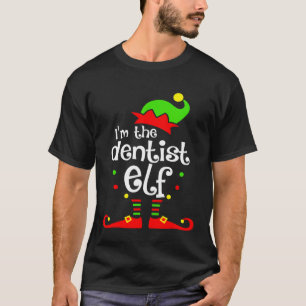 Camiseta Eu Sou A Família Dentista Elf Xmas Amigo De Natal