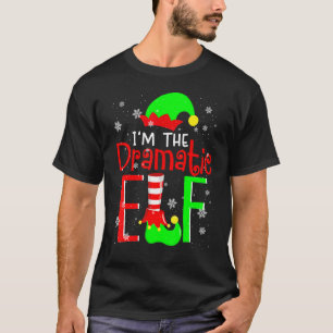 Camiseta Eu sou a família do Elf de Natal Dramática.