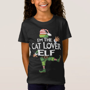 Camiseta Eu sou a família do Gato Lover Elf Engraçada a com
