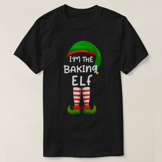 Camiseta Eu sou a família Elf Engraçada que combina com Chr (Frente do Design)