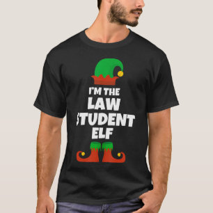 Camiseta Eu Sou A Família Elf Estudante De Direito No Natal
