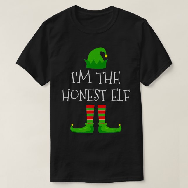 Camiseta Eu sou a família Elf mais honesta a combinar com a (Frente do Design)