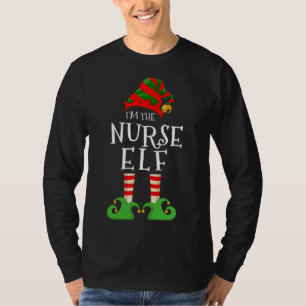 Camiseta Eu sou a família Nonna Elf que bate no Natal Pajam