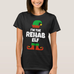 Camiseta Eu sou a família Rehab Elf Pajama Natal Engraçado
