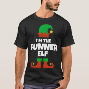 Camiseta Eu sou a família Runner Elf Pajama Natal Engraçado
