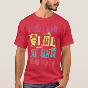 Camiseta Eu Sou a Garota do Show de Rock Música Punk Rock D