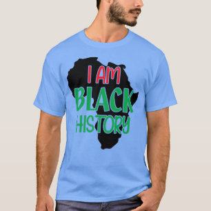 Camiseta Eu sou a História Negra História Negra Mês