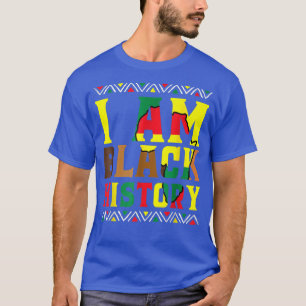 Camiseta Eu sou a História Negra História Negra Mês e Orgul