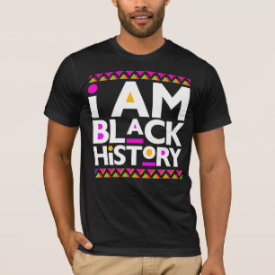 Camiseta Eu Sou a História Negra Melanin Bruh Sista King Qu