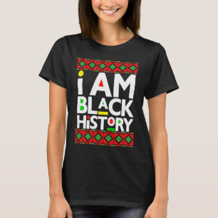 Camiseta Eu Sou A História Negra Melanina Homens Mulheres C