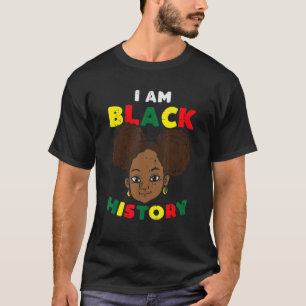 Camiseta Eu sou a História Negra Mês Afro América Africana