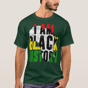 Camiseta Eu sou a História Negra Mês Celebração da América