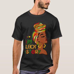 Camiseta Eu sou a História Negra Mês da Junta Americana Afr
