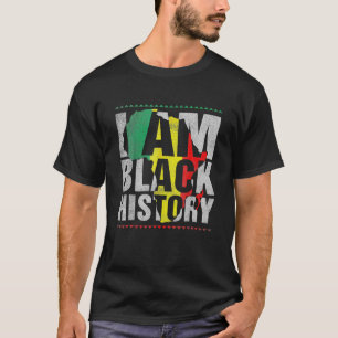 Camiseta Eu Sou a História Negra Mês do Orgulho Africano-Am