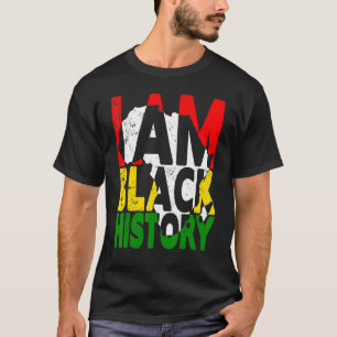 Camiseta Eu Sou a História Negra Mês do Orgulho Africano-Am