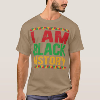 Camiseta Eu Sou a História Negra Mês do Orgulho Africano-Am