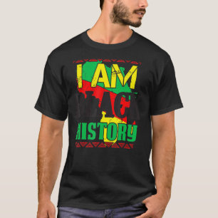 Camiseta Eu Sou a História Negra Mês do Orgulho Africano-Am