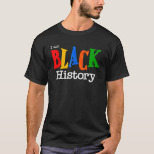 Camiseta Eu Sou a História Negra Mês do Orgulho Africano-Am